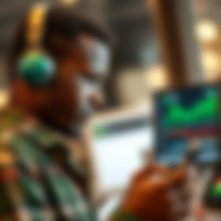 Kenyan forex trader using mobile phone for M-Pesa payment