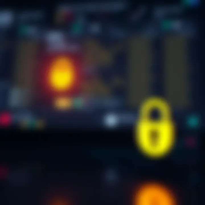 Secure account protection with strong password and security lock icon representing online safety