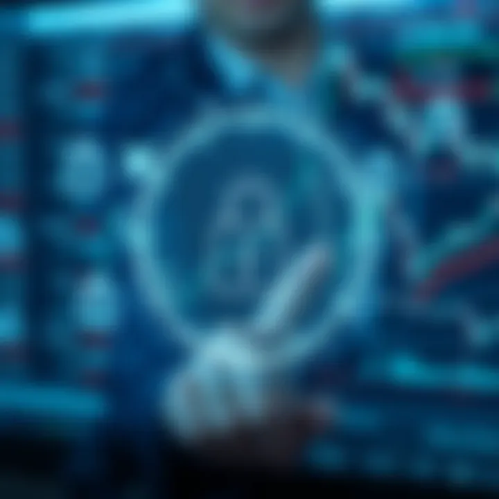 Visual representation of cybersecurity measures protecting online trading accounts