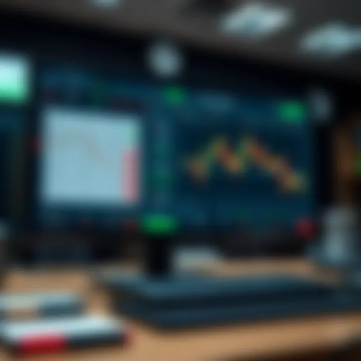 Dashboard view of binary trading platform displaying account features and trading options