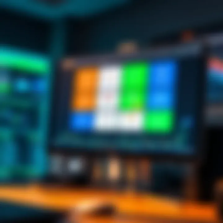 Illustration of choosing the right demo account with various trading platform options displayed on a computer screen