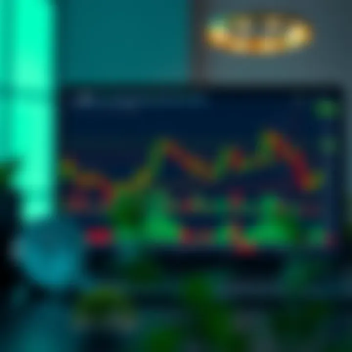 Deriv trading platform interface integrated with TradingView chart displaying candlestick patterns and technical indicators