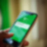 Close-up of smartphone displaying confirmation of a successful money transfer