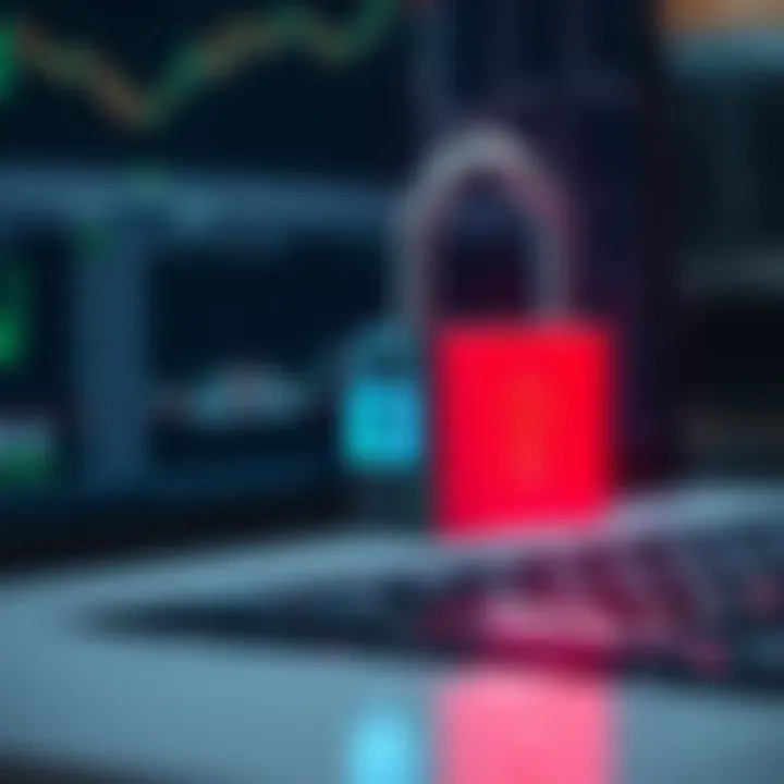 Secure Deriv account protected by digital lock symbolizing account safety