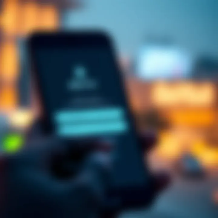 User interface displaying the Deriv app login screen with secure fields for username and password