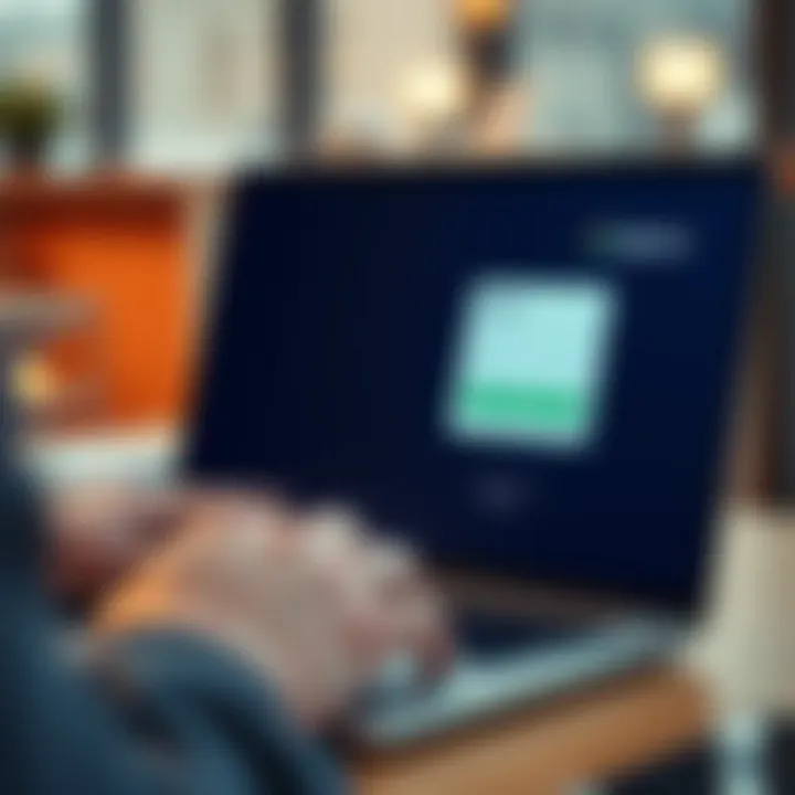 User entering login credentials on Deriv platform on a laptop screen