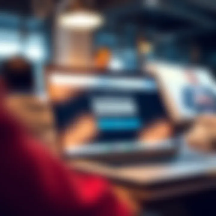 User interface displaying Deriv registration form on a laptop screen