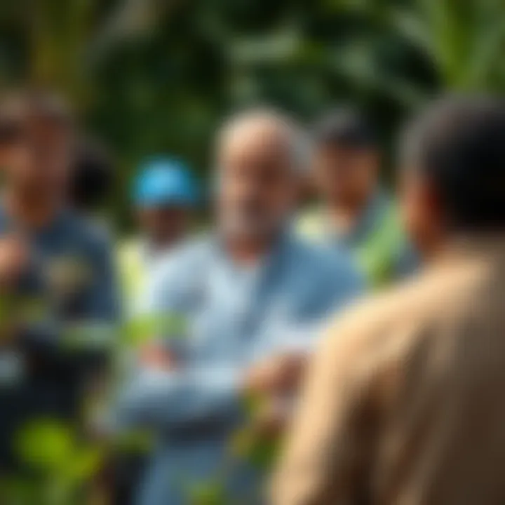 Mark Mateschitz Supporting Environmental Philanthropy Mark Mateschitz visiting a community project site with volunteers engaged in environmental restoration
