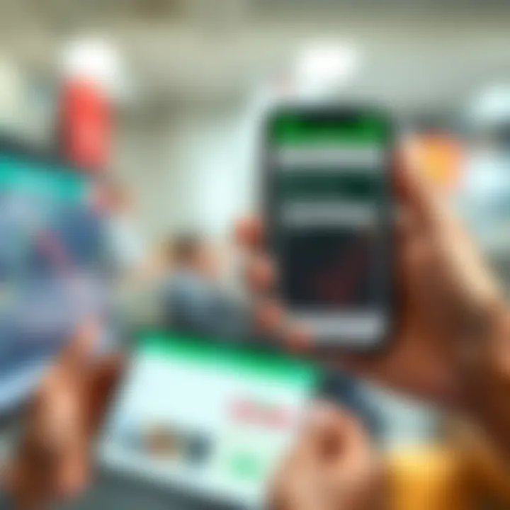Illustration of M-Pesa mobile payment integration with online trading platform