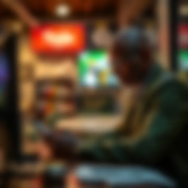 Visual representation of secure online transactions with M-Pesa mobile payment options