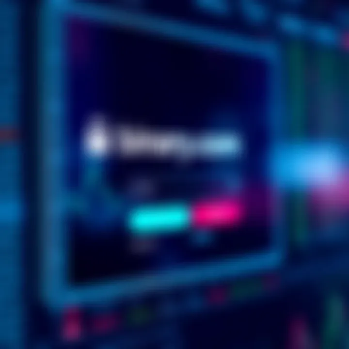 Secure login interface for accessing a trading platform