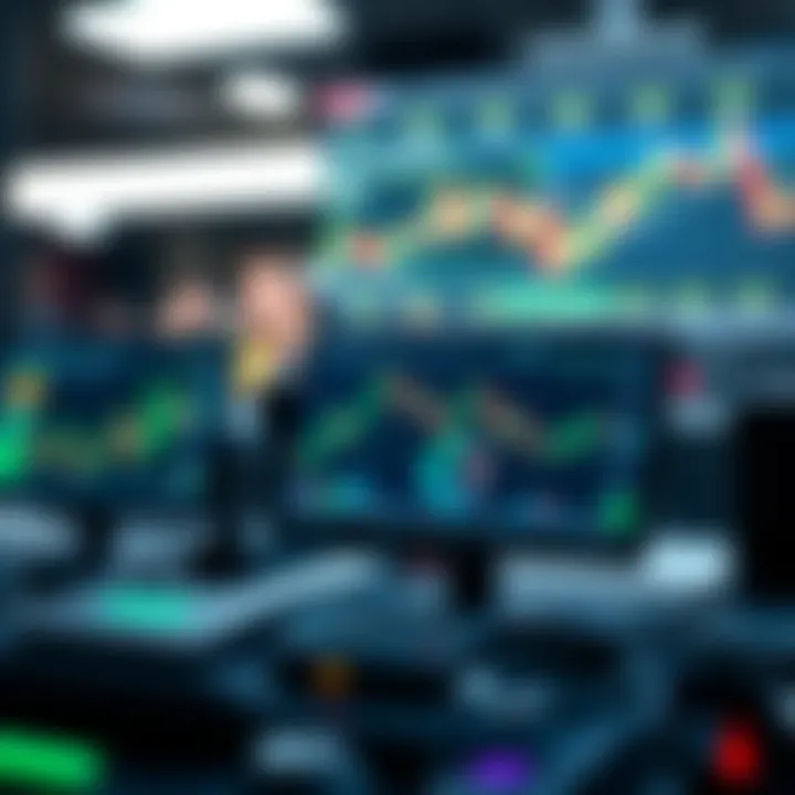 Visual representation of automated trading algorithms operating on Deriv platform