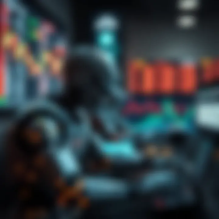 Diagram illustrating automated trading bots executing orders on a digital derivatives platform