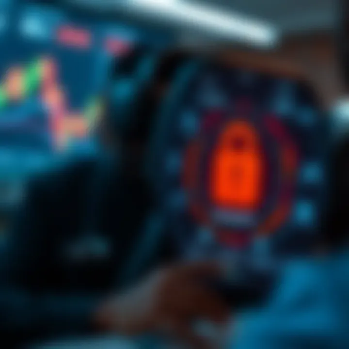 Visualization of trading automation and security features offered by Deriv API for seamless and secure trading