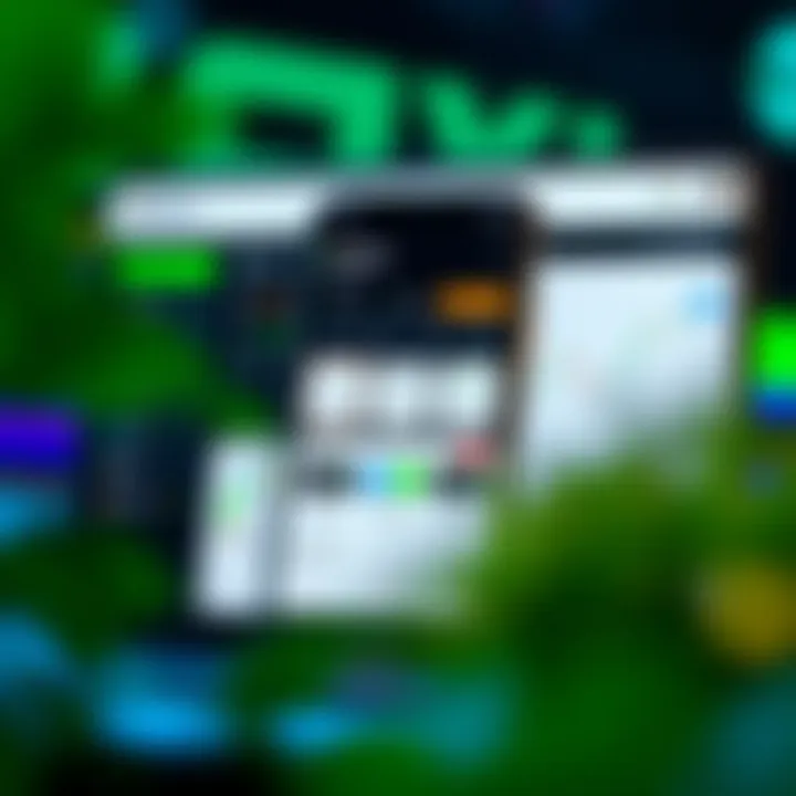 User interface of Deriv app showcasing various trading options and account dashboard