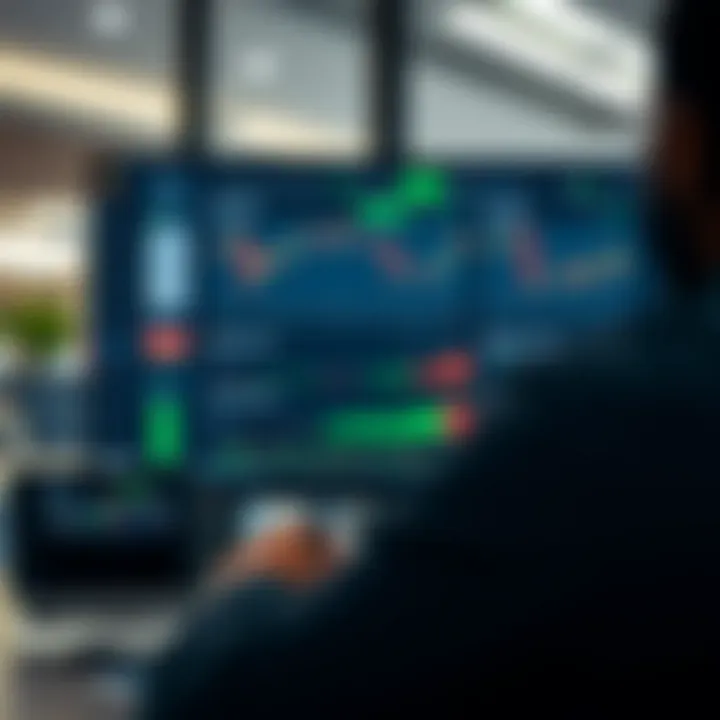 Overview of Deriv Broker platform with trading charts and account options on screen