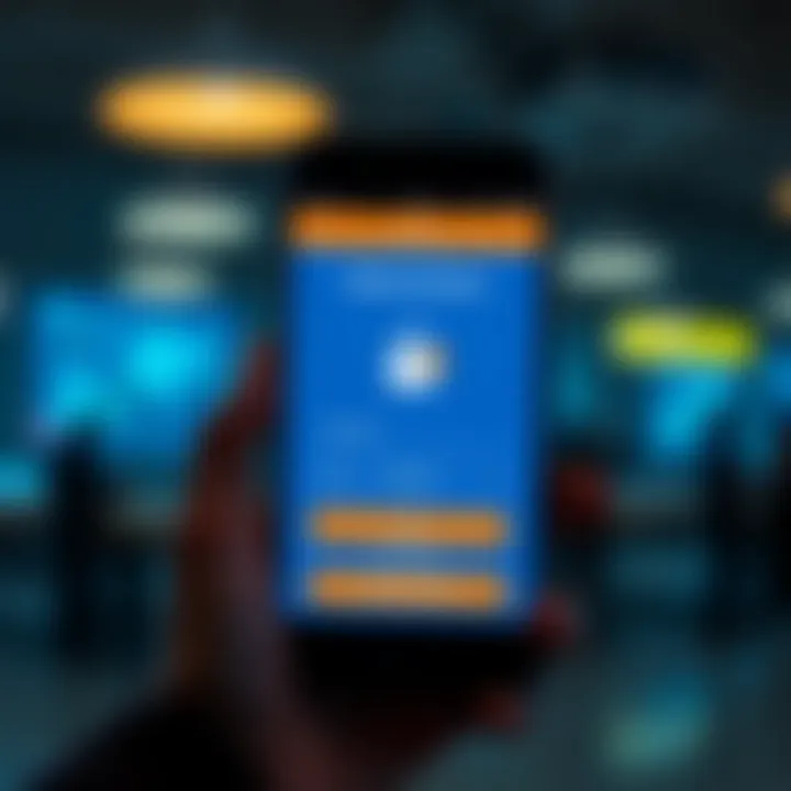 Secure login interface of Deriv Go app highlighting account protection features