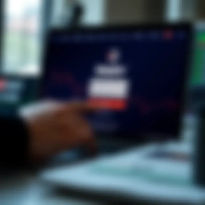 User entering login credentials on Deriv platform