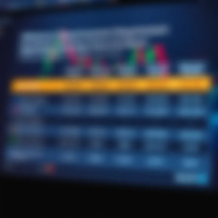 Chart showing different minimum deposit amounts for popular forex brokers