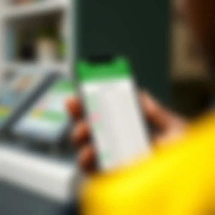 Display of mobile payment options using Fast Pesa service on a smartphone screen