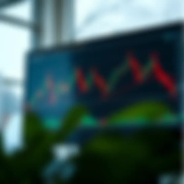Chart displaying common forex patterns such as head and shoulders and double tops with annotations