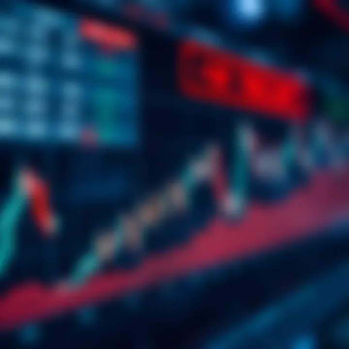 Currency Exchange Rate Fluctuations in Forex Trading Graph showing currency exchange rates fluctuating over time