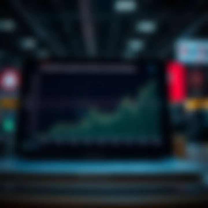 Graph showing competitive spreads and asset variety in online trading platforms