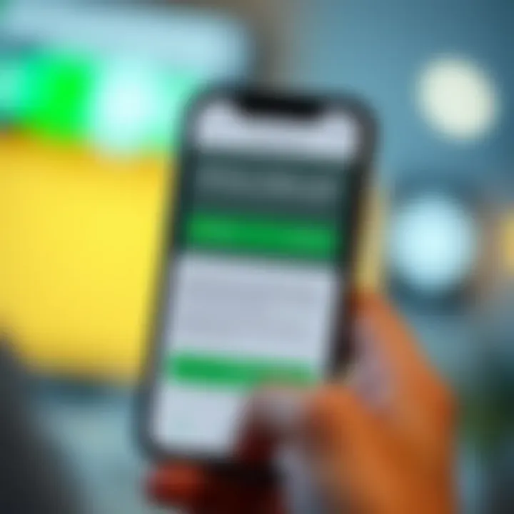 Smartphone screen with M-Pesa app open showing transaction confirmation