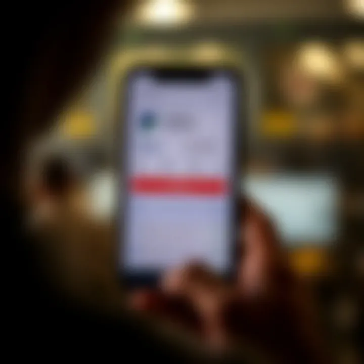 Phone screen showing M-Pesa mobile wallet interface with transaction details