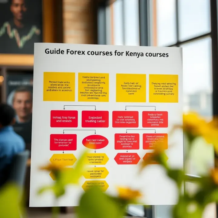 Flowchart showing the criteria for selecting the most suitable forex course for traders in Kenya