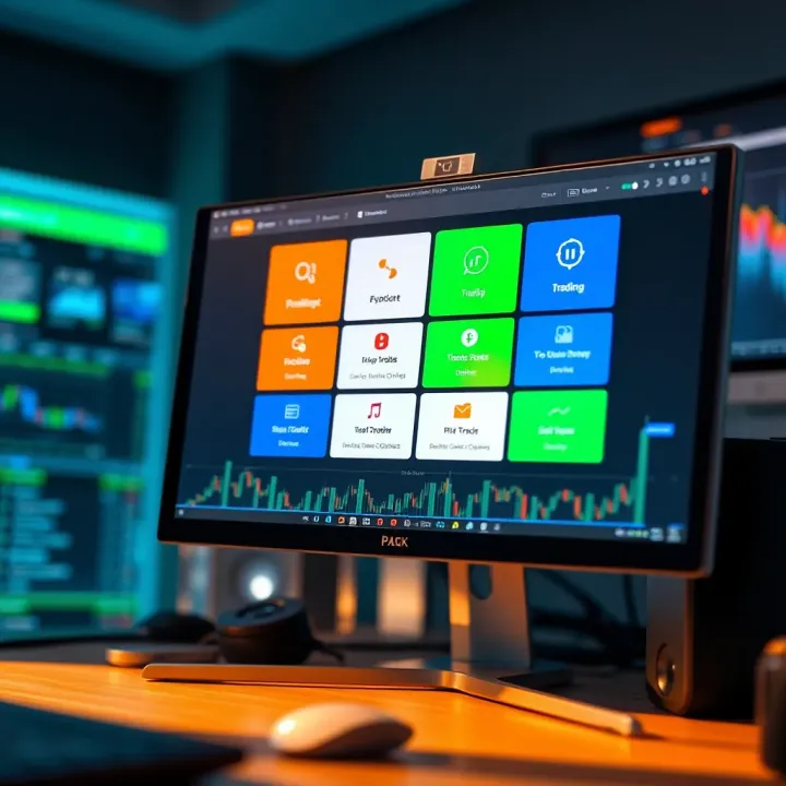 Illustration of choosing the right demo account with various trading platform options displayed on a computer screen