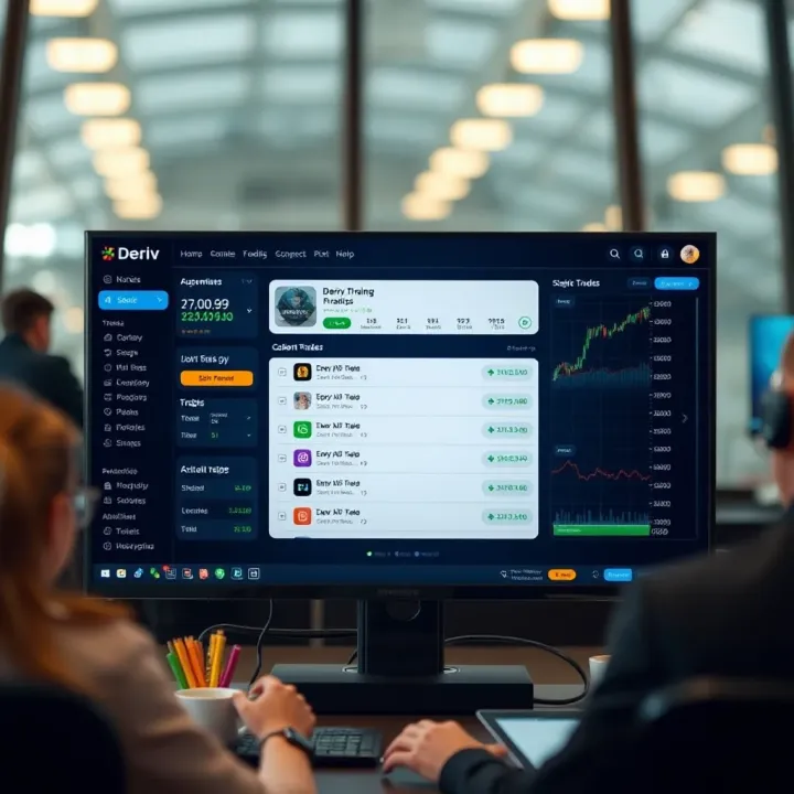 Deriv Platform Automated Trading Features Graphical interface displaying automated trading options on the Deriv platform