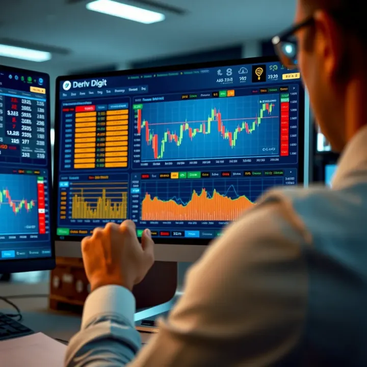 Interface displaying trading strategies and performance insights with Deriv Digit Tool