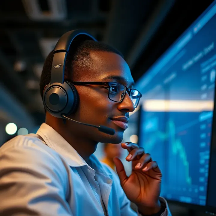 Customer support section highlighting communication options and assistance for Deriv.com users in Kenya
