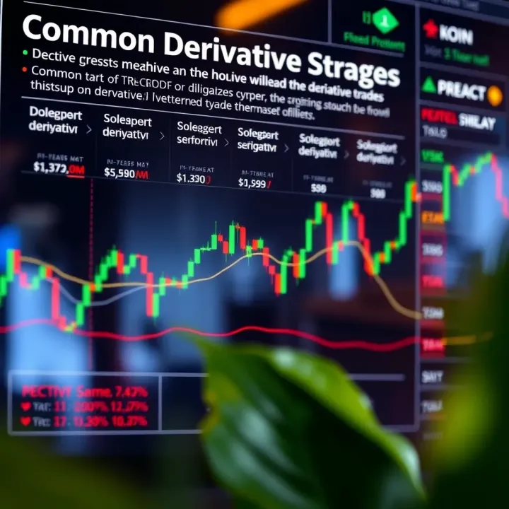 Common Derivative Trades Across Market Conditions Chart illustrating common types of derivative trades in varying market conditions