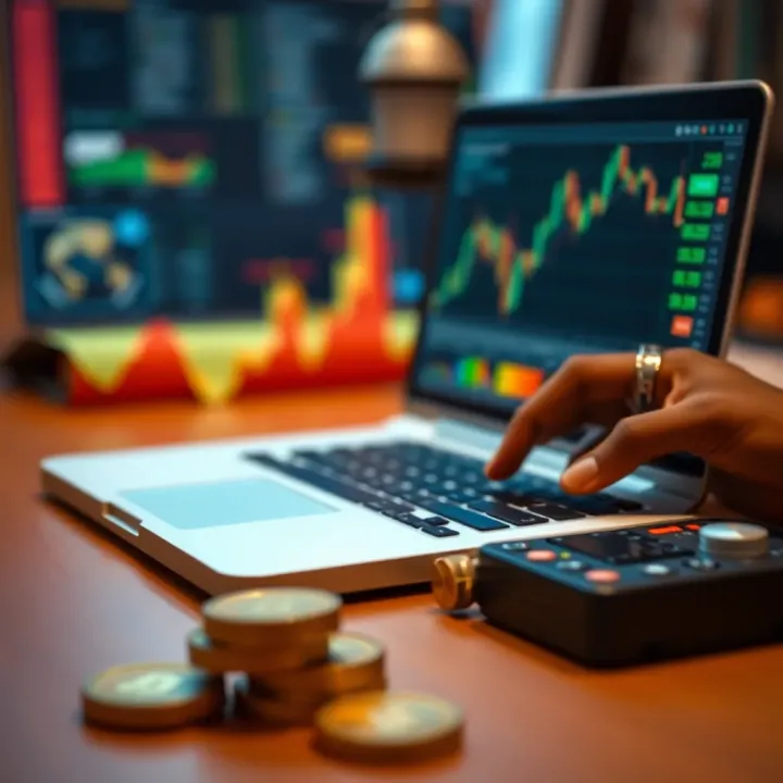 Illustration of risk management tools and strategies for forex trading