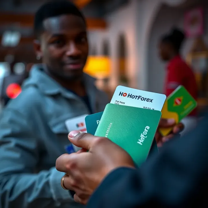 Visual representation of popular payment methods in Kenya including M-Pesa used for HotForex deposits