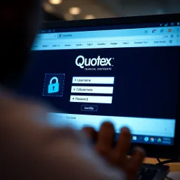 Secure login screen showing username and password fields on a digital trading platform