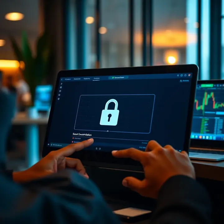 Verification documents being uploaded securely on Deriv platform