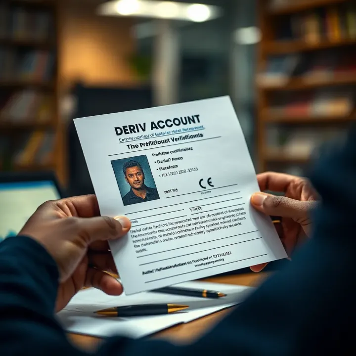Verification process for securing Deriv account with identification documents