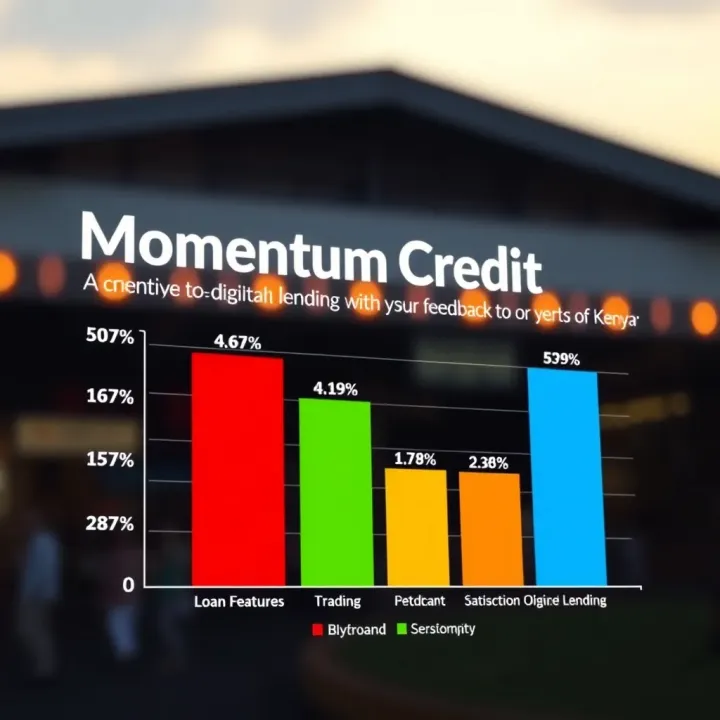 Graph depicting loan features comparison and user satisfaction levels for digital lending platforms in Kenya