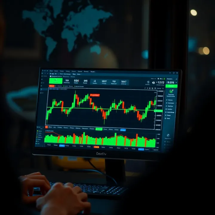 Deriv trading platform interface showing integration with MetaTrader 5 tools