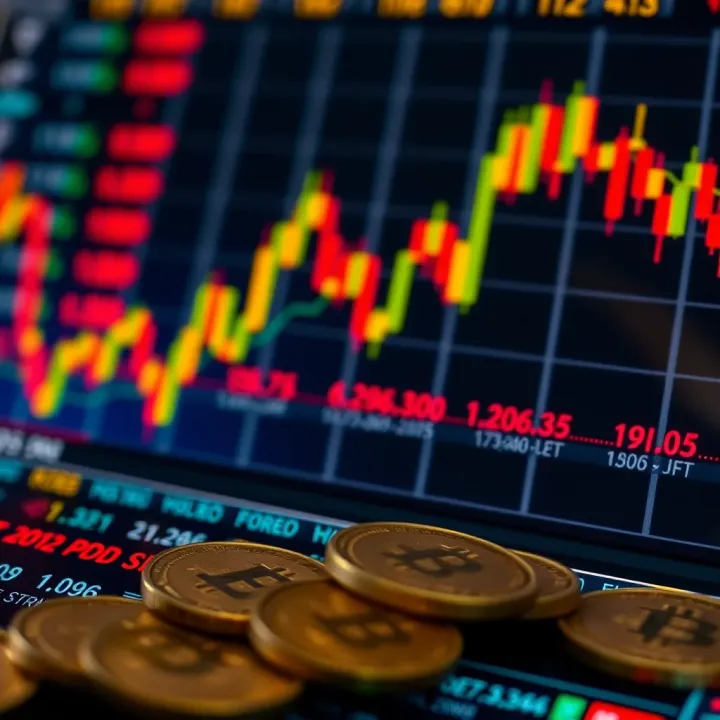 Illustration of forex market trends with currency pair charts and Kenyan shilling symbols