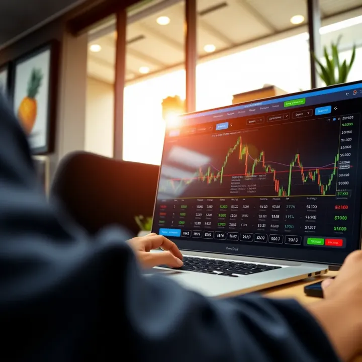 User interface of TradingView platform showing integration of Kenyan market data and payment options