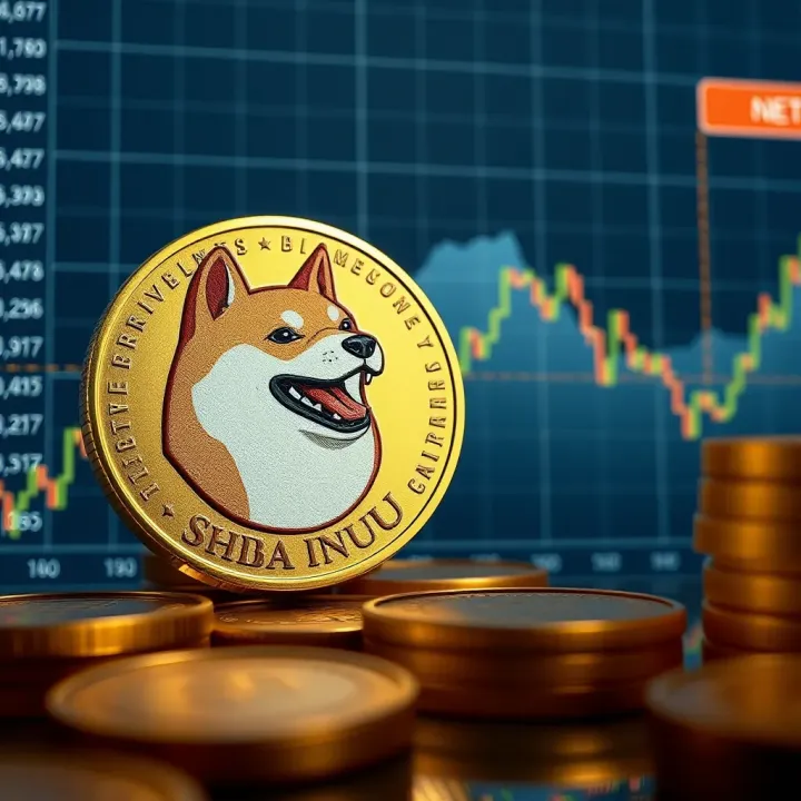 Visual graph showing price fluctuations and market challenges of Shiba Inu cryptocurrency