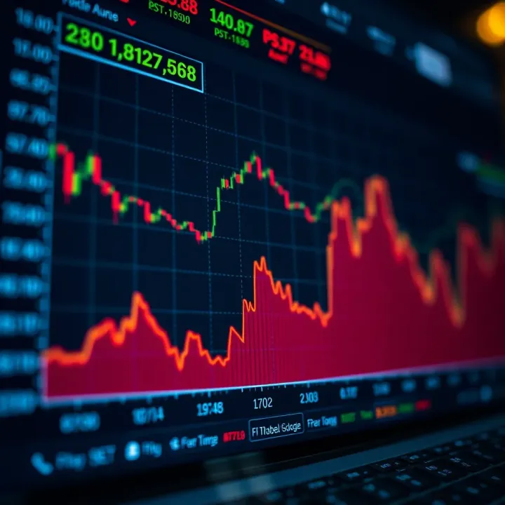 Graph showing rising forex currency exchange rates within Kenya's market