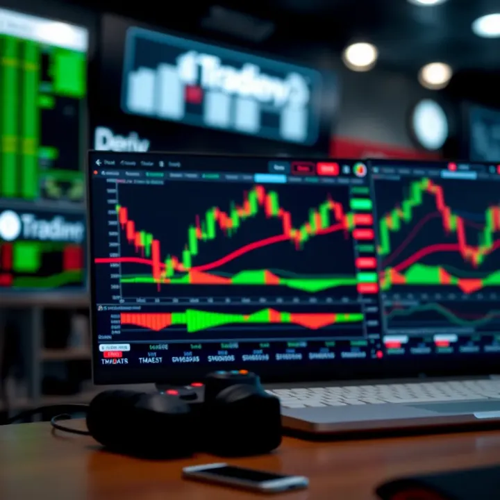 Chart displaying trading instruments and analytics within MetaTrader 5 using Deriv data