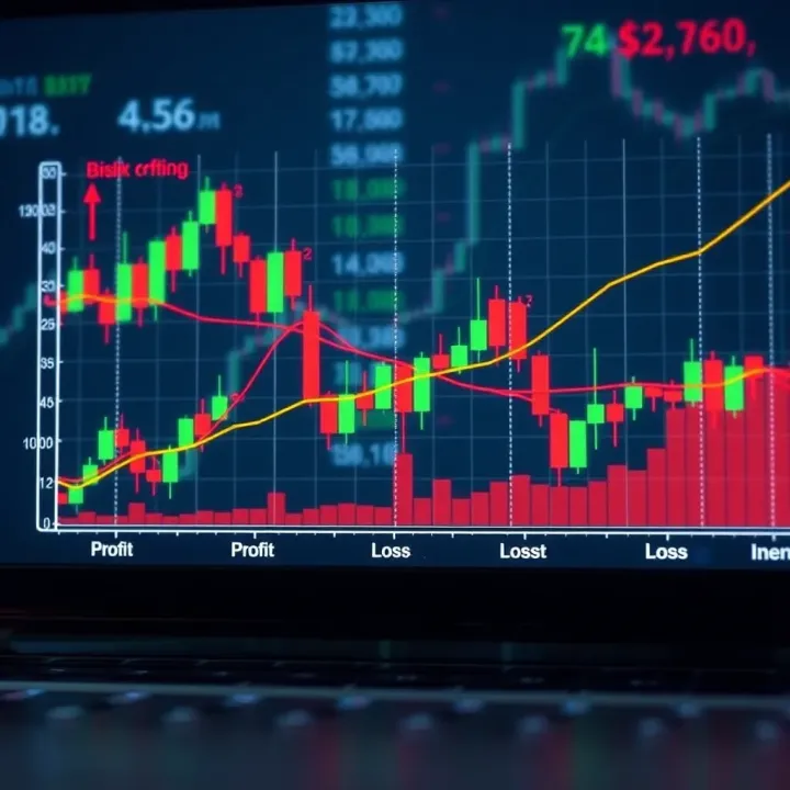 Graph illustrating binary trade options with clear profit and loss boundaries