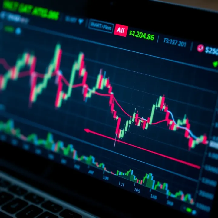 Bullish and bearish chart patterns illustrating trend reversals and continuations on stock price graphs