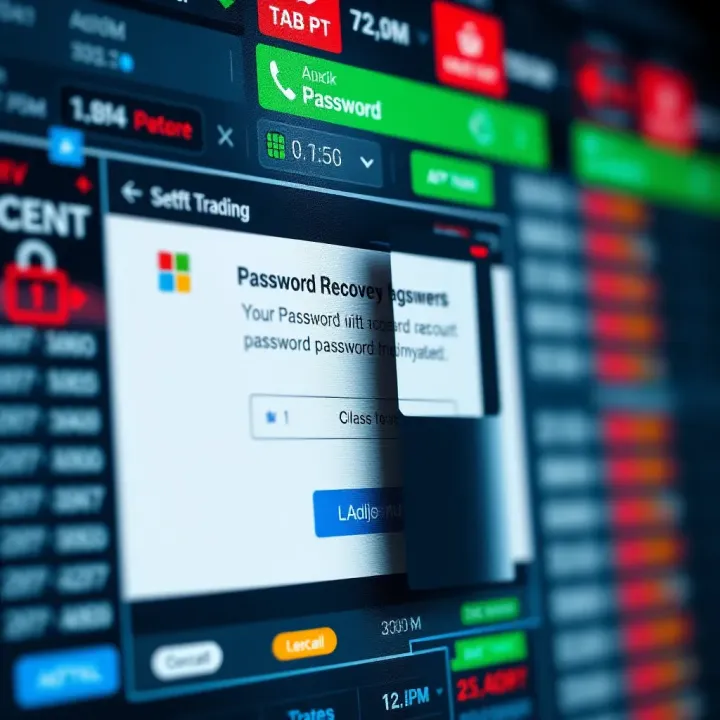 User interface showing password recovery options for Deriv Com account access